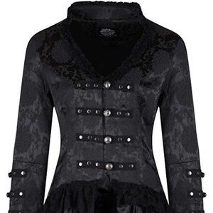 Ruffled Brocade Gothic Victorian Jacket